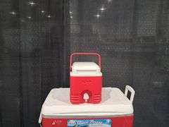 (3) 48 qt. Igloo Coolers & Mini Water Jug