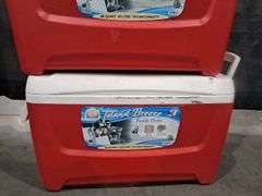 (3) 48 qt. Igloo Coolers & Mini Water Jug