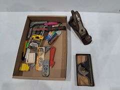 Stanley Planer, Protractor Head &  Assorted Knives