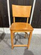 (2) Tall Wooden Chairs