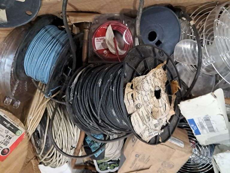 Large Box of Assorted Wire