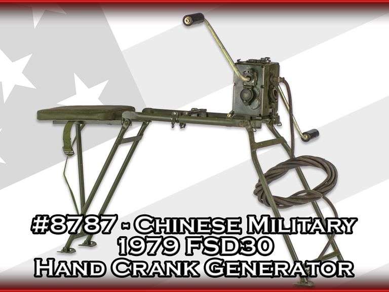Chinese Military 1979 FSD30 Hand Crank Generator