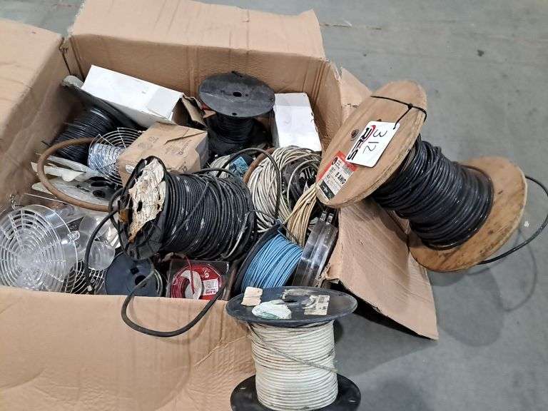 Large Box of Assorted Wire
