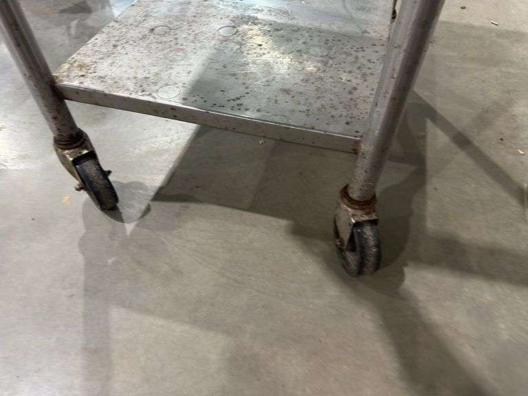 Rolling Stainless Steel Table