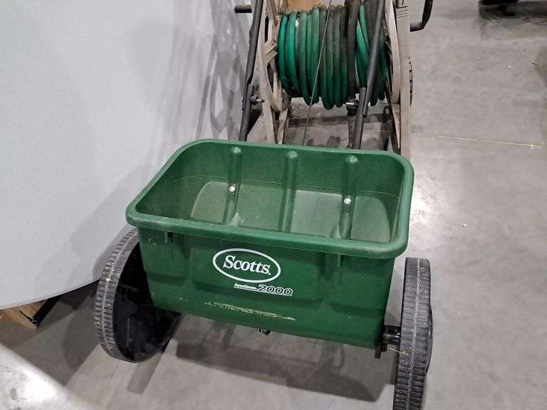 Scotts Seed Spreader & Water Hose