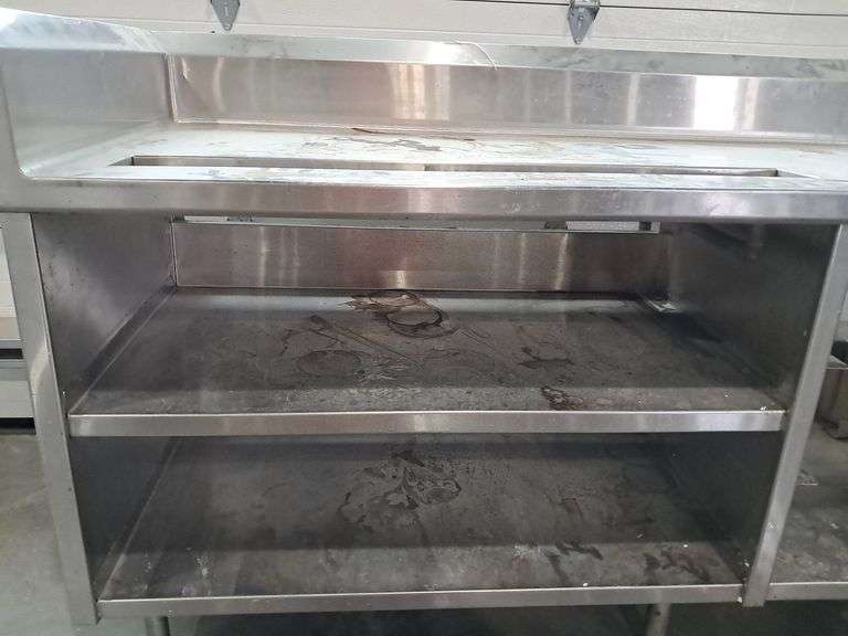 8' Stainless Steel Table w/Shelves