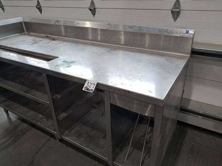 8' Stainless Steel Table w/Shelves