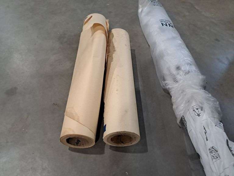 Roll of Clear Plastic & (2) Rolls of Packing Paper