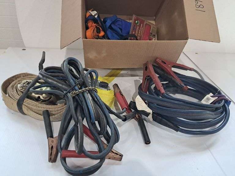 Assorted Straps & Jumper Cables