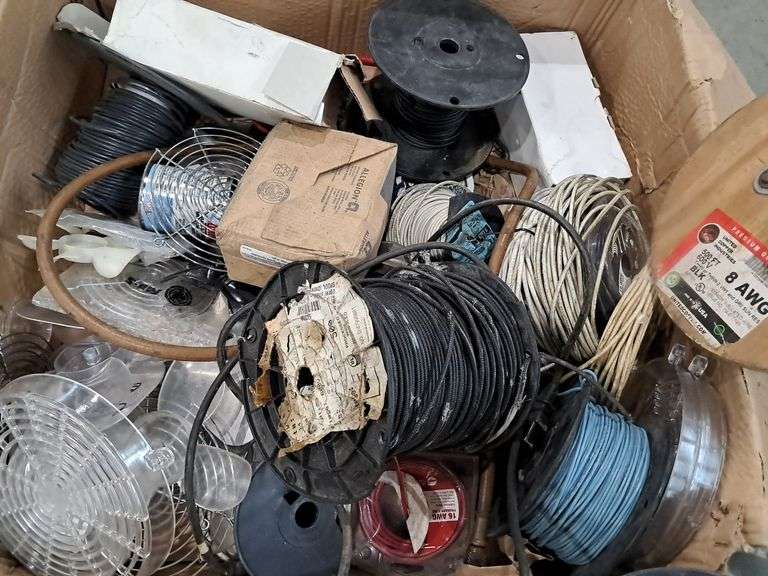 Large Box of Assorted Wire