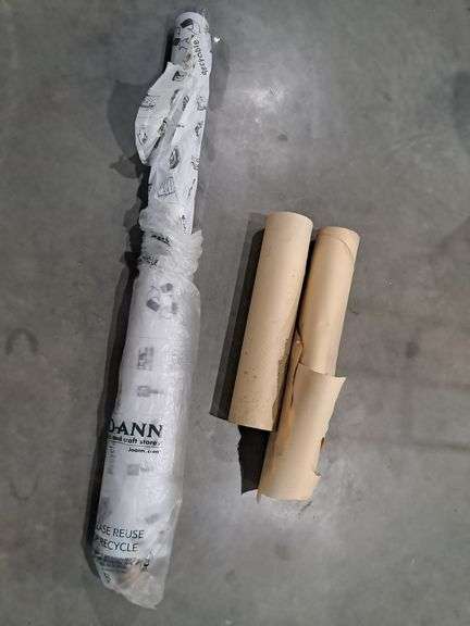 Roll of Clear Plastic & (2) Rolls of Packing Paper