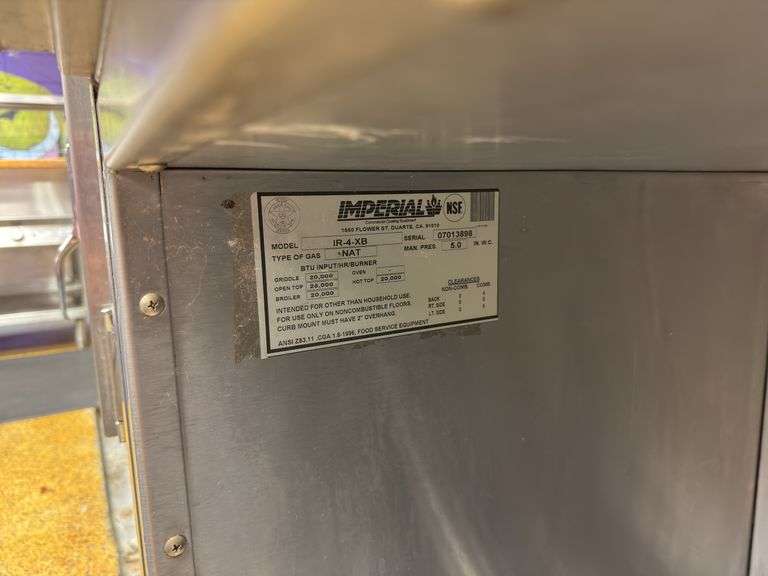 Imperial Natural Gas Stove