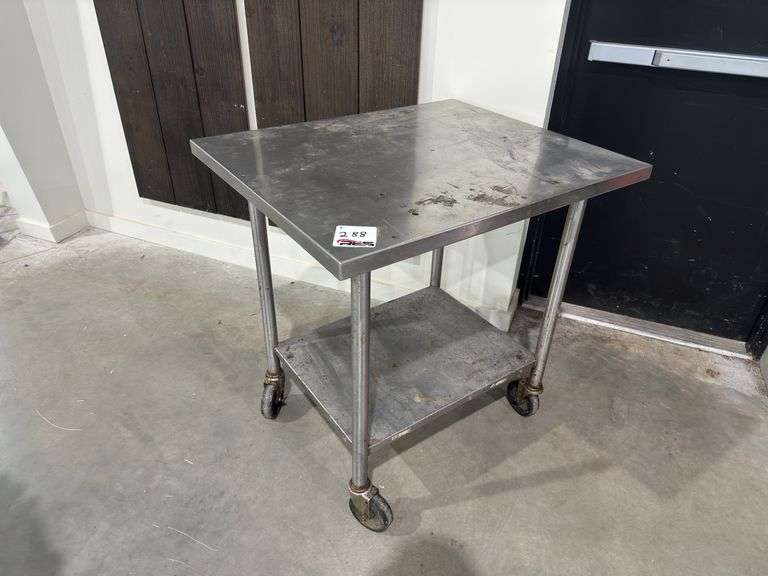 Rolling Stainless Steel Table