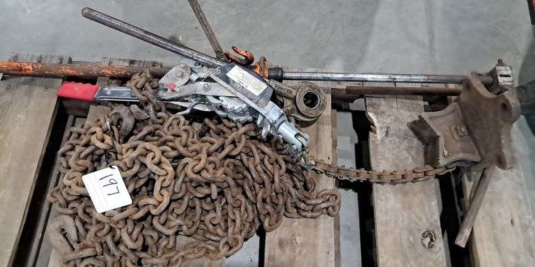 Log Chain, Cable Binder & Assorted Tools