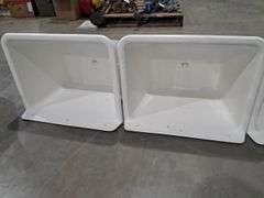 (3) Plastic Tubs