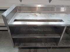 8' Stainless Steel Table w/Shelves