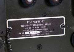 Vietnam Era PRC-47 Military Radio Set