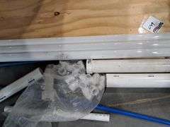 Assorted Pipes, Lights & Plywood