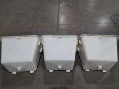 (3) Plastic Tubs