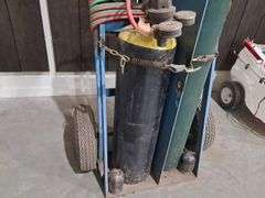 Cutting Torch w/ Tanks, Hose & Dolly