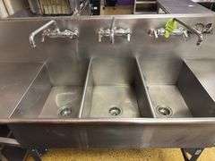 9’8” 3-Bay Sink