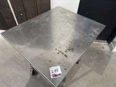Rolling Stainless Steel Table
