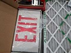 LED Exit Sign, Hardware Kit & Flare Kit