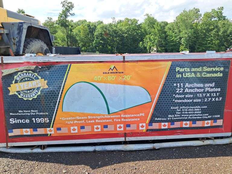 40' X 80' X 20' Gold Mountain Storage Shelter
