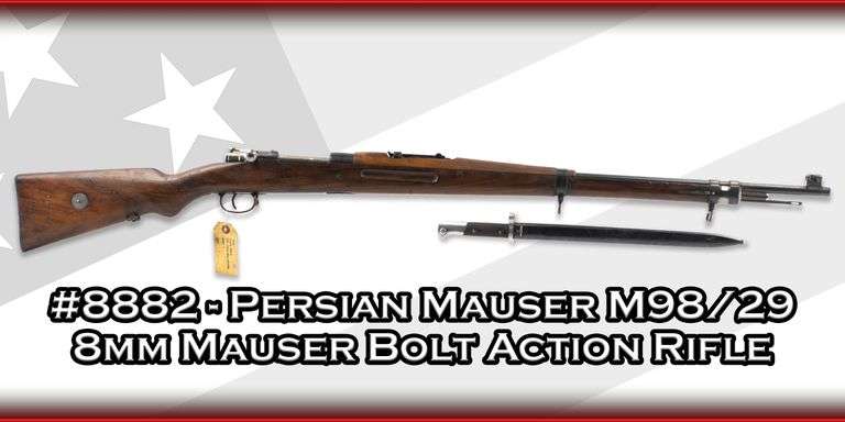 Persian  Mauser M98/29  8mm Mauser  Bolt Action Rifle