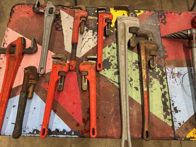 Assortment of Pipe Wrenches