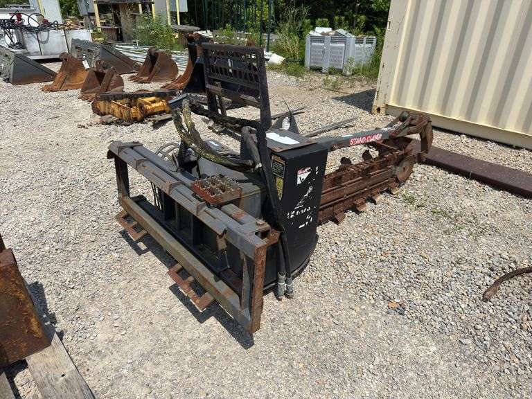 Skid Loader Trencher Attachment