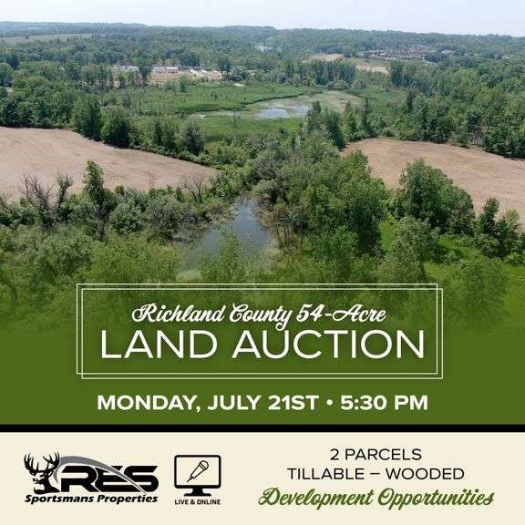 Richland County 54-Acre Absolute Land Auction