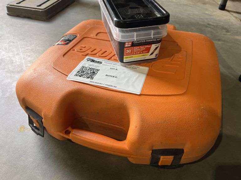 Paslode Nail Gun & Box of Nails