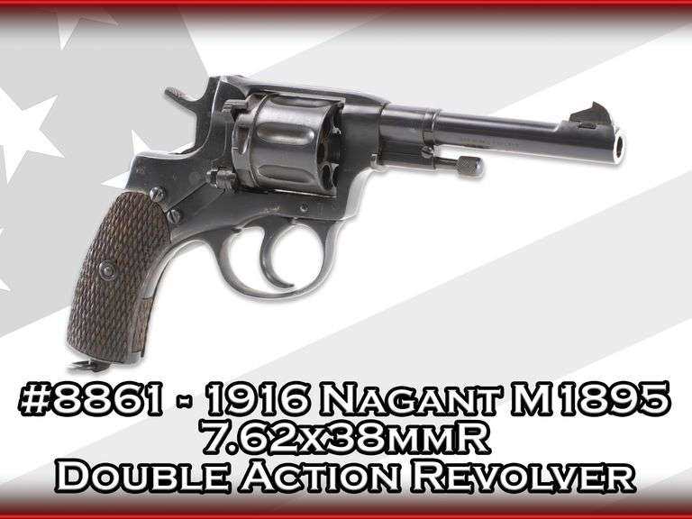 1916 Nagant   M1895   7.62x38mmR  Double Action Revolver