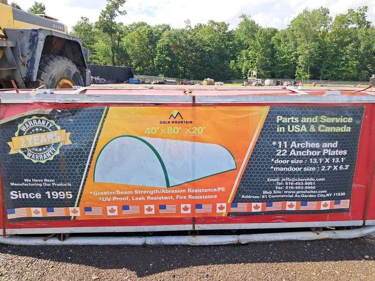 40' X 80' X 20' Gold Mountain Storage Shelter