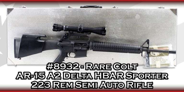 Rare Colt  AR-15 A2 Delta HBAR Sporter  223 Rem  Semi Auto Rifle