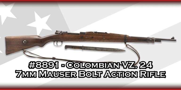 Colombian  VZ. 24   7mm Mauser  Bolt Action Rifle