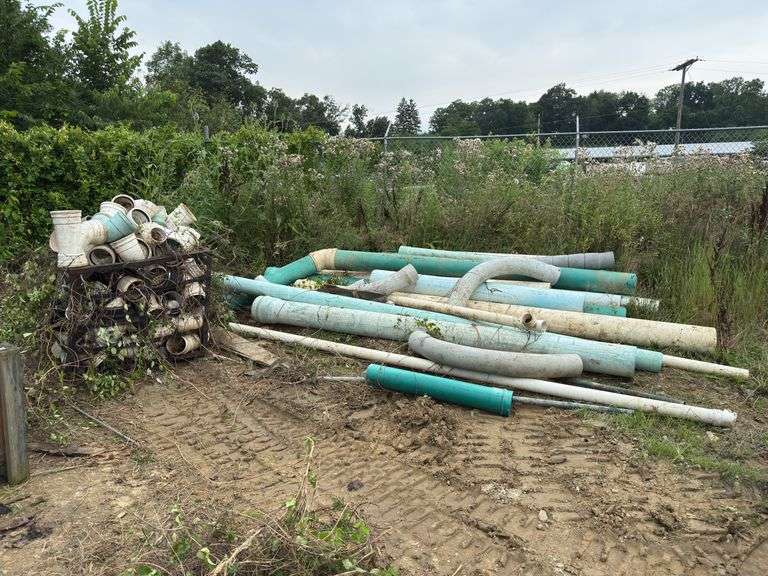 Assortment of PVC Fittings and Pipe