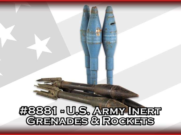 U.S. Army Inert Grenades & Rockets