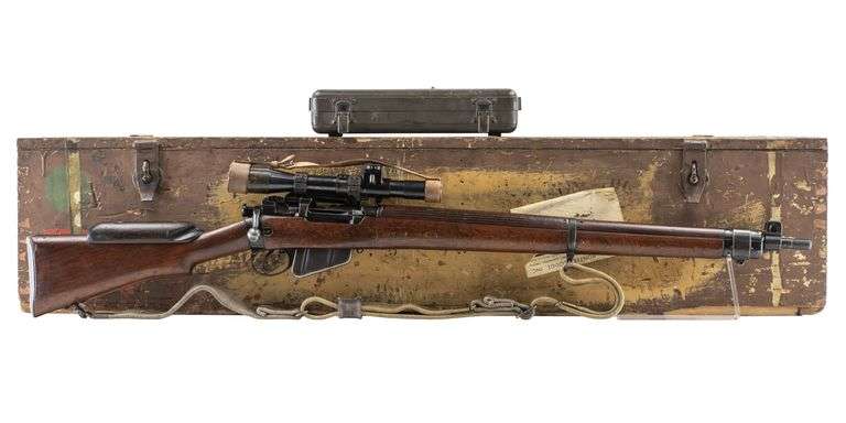 1941 R.O.F.M. Maltby  No. 4 Mk 1(T) Sniper  .303 Brit  Bolt Action Rifle