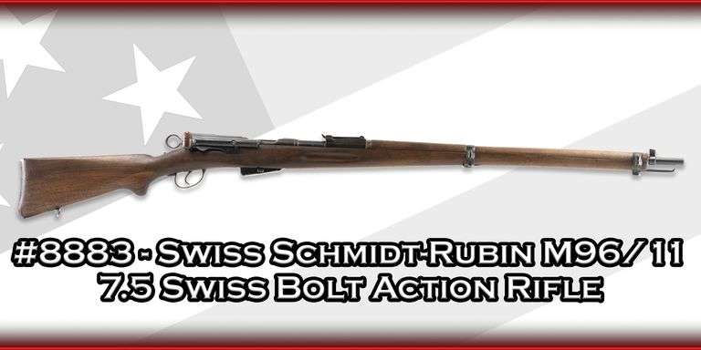 Swiss  Schmidt-Rubin M96/11  7.5 Swiss  Bolt Action Rifle