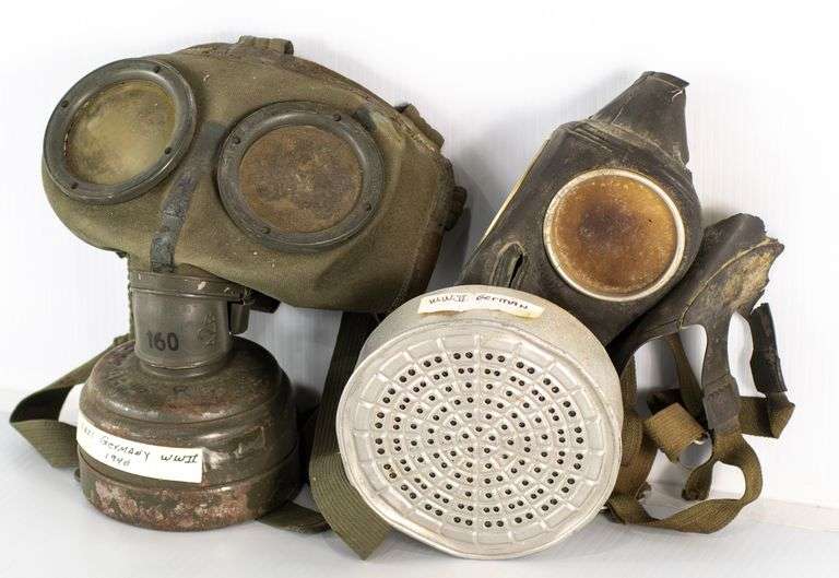WWII Nazi Marked Gas Masks