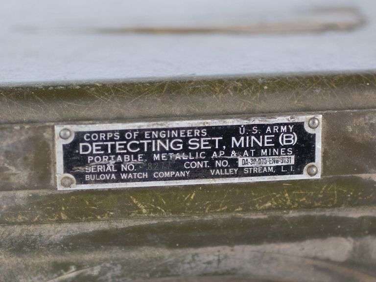 Korean War Era U.S. Army Mine Detector Set