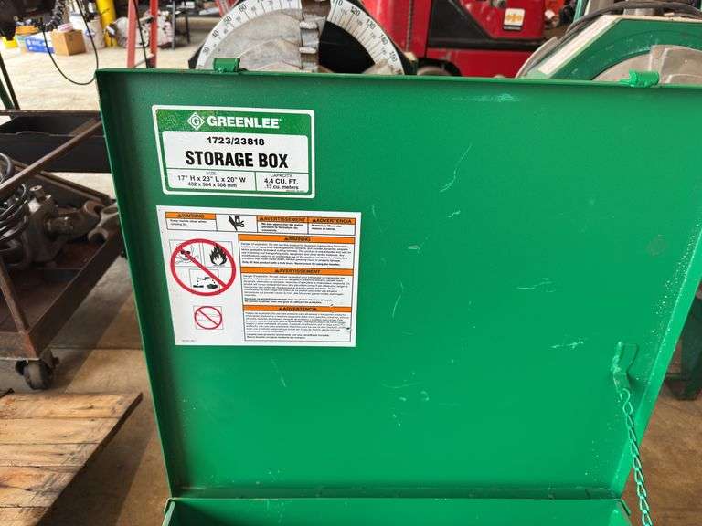 (2) Greenlee Storage Boxes
