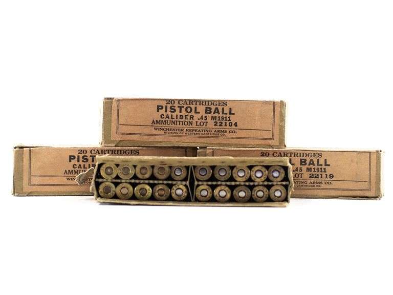 (80rds) Vintage Military Surplus 45 Acp Ammunition