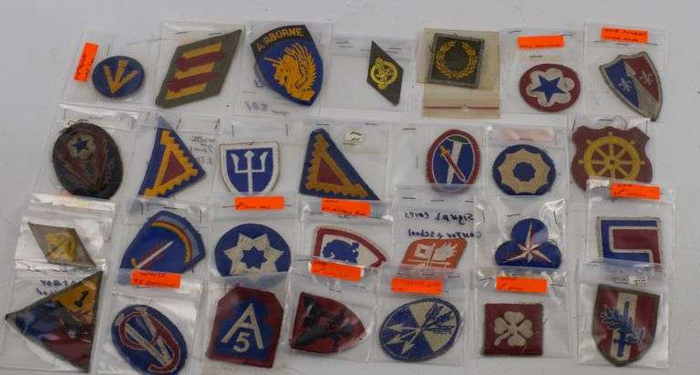 Assorted WWII Military Uniform Patches