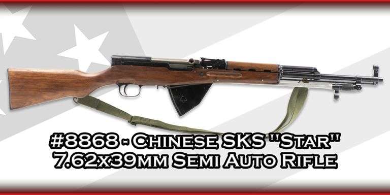 Chinese  SKS "Star"  7.62x39mm  Semi Auto Rifle