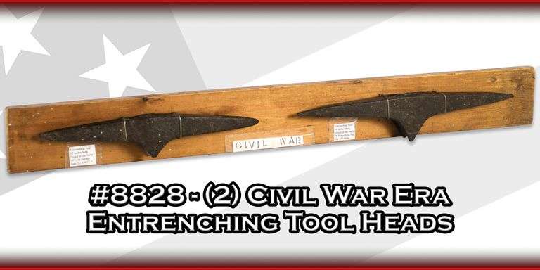 (2) Civil War Era Entrenching Tool Heads