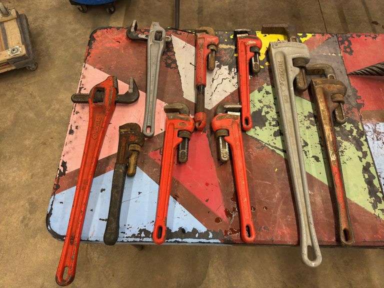Assortment of Pipe Wrenches
