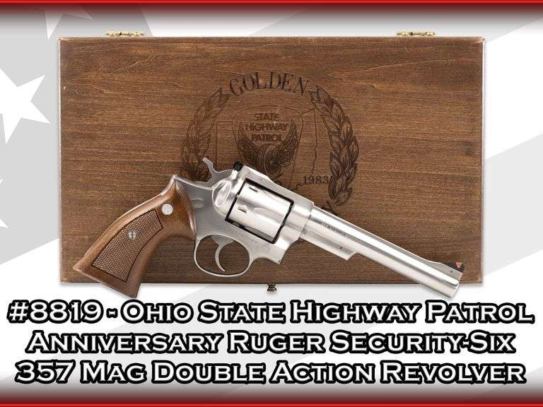Ohio State Highway Patrol Anniversary  Ruger Security-Six  357 Mag  Double Action Revolver